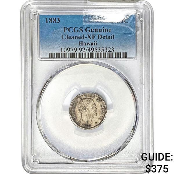 1883 Hawaii Dime PCGS Genuine XF Detail