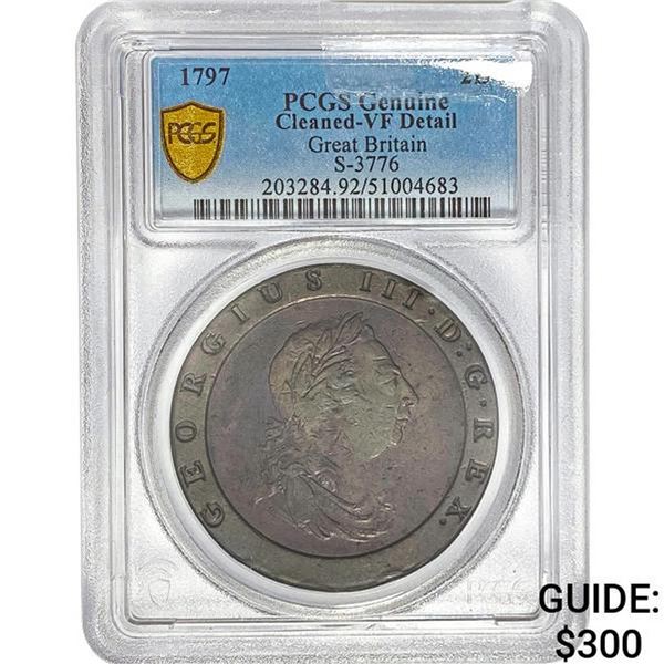 1797 Great Britain Cartwheel Penny PCGS