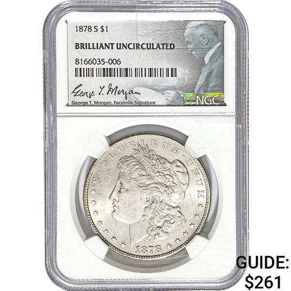 1878-S Morgan Dollar NGC BU