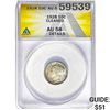1928 10C Mercury Dime ANACS AU58 Details