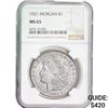 Image 1 : 1921 Morgan Silver Dollar NGC MS65