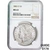 Image 1 : 1883-O Morgan Silver Dollar NGC MS63