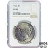 Image 1 : 1922 Peace Dollar NGC MS62