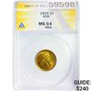 Image 1 : 1909 1C VDB ANACS MS64 RED
