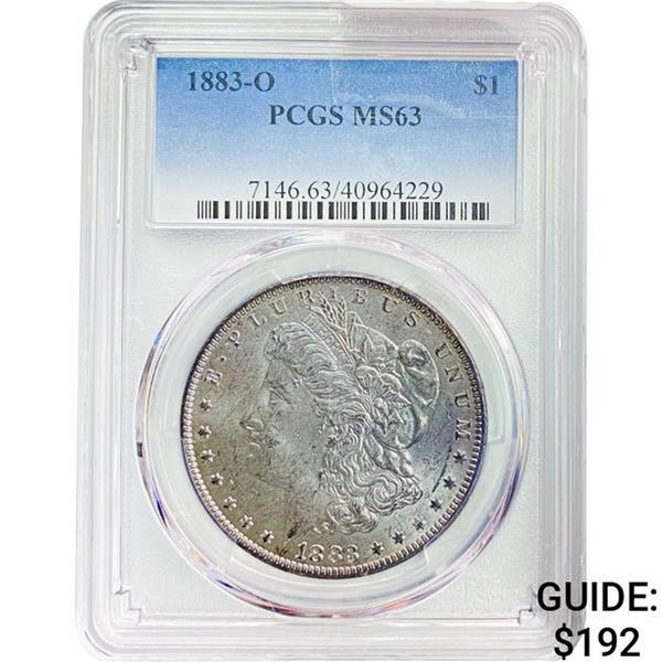 1883-O Morgan Silver Dollar PCGS MS63