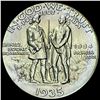 Image 2 : GEM BU 1935 Silver Half Dollar Daniel Boone Commemorative