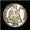 Image 1 : CLOSELY UNCIRCULATED 1873 Seated Liberty Silver Half Dime