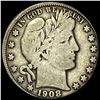 Image 1 : LIGHTLY CIRCULATED 1908-O Silver Barber Half Dollar