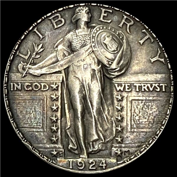 UNCIRCULATED 1924-S Silver Standing Liberty Quarter