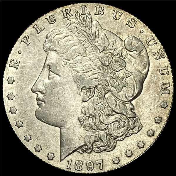 CLOSELY UNCIRCULATED 1897 Silver Morgan Dollar