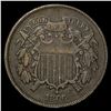 Image 1 : CLOSELY UNCIRCULATED 1866 Two-Cent Piece