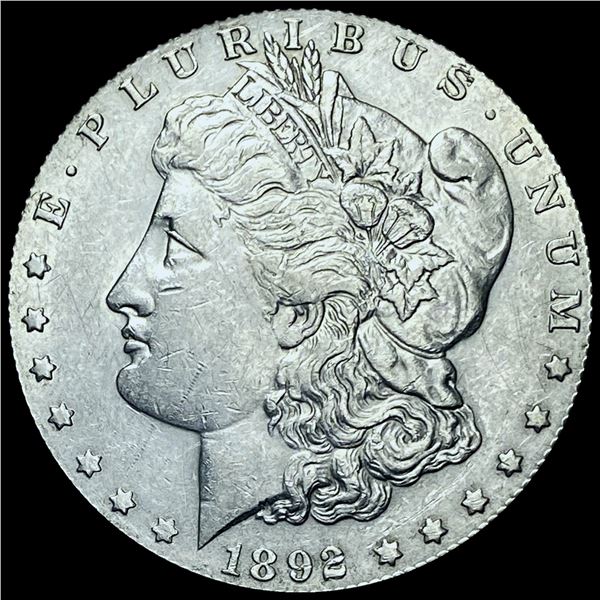 CHOICE AU 1892-S Silver Morgan Dollar