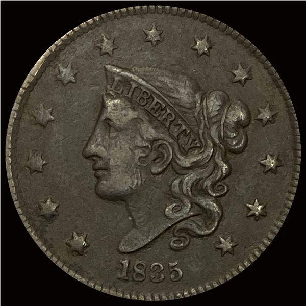 NEARLY UNCIRCULATED 1835 Coronet Head Large Cent