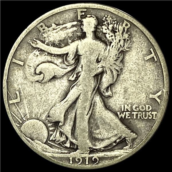 NICELY CIRCULATED 1919 Walking Liberty Half Dollar