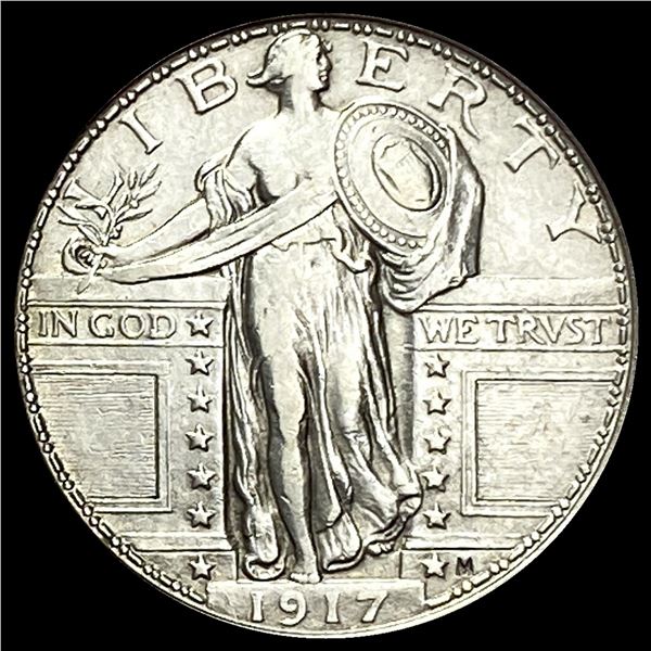 UNCIRCULATED 1917 Type 1 Standing Liberty Silver Quarter