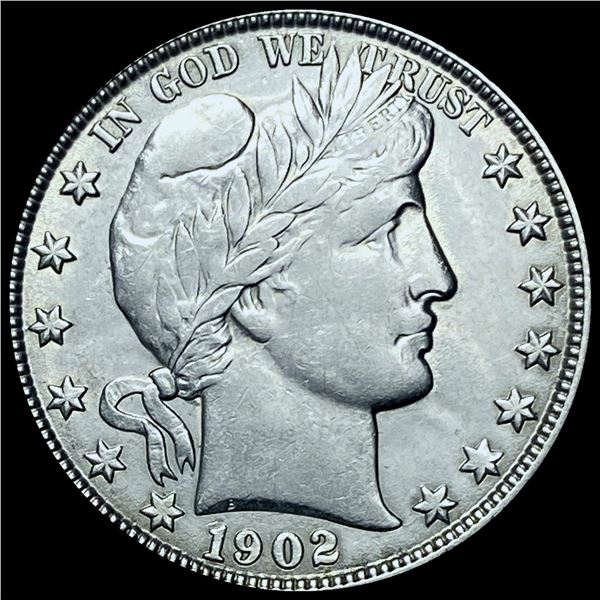 CHOICE AU 1902-O Silver Barber Half Dollar
