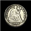 Image 1 : CLOSELY UNCIRCULATED 1849-O Silver Half Dime