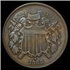 Image 2 : CLOSELY UNCIRCULATED 1868 Bronze Two-Cent Piece