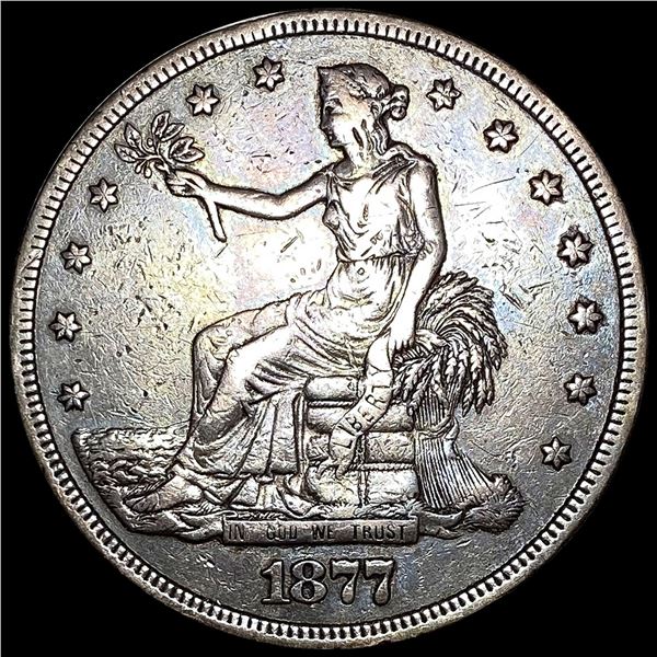 NEARLY UNCIRCULATED 1877 Silver Trade Dollar