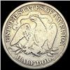 Image 2 : NICELY CIRCULATED 1871-S Silver Half Dollar