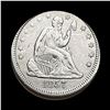 Image 1 : CLOSELY UNCIRCULATED 1857 Silver Seated Liberty Quarter