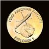 Image 1 : UNCIRCULATED 1979 14kt Gold Explorer 1 Commemorative Medal