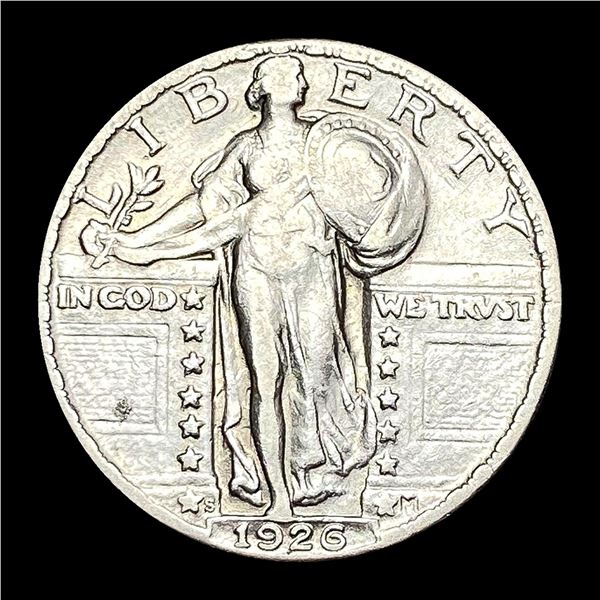 NEARLY UNCIRCULATED 1926-S Silver Standing Liberty Quarter
