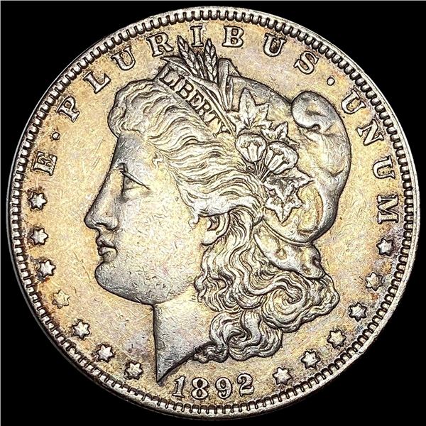 CLOSELY UNCIRCULATED 1892-S Silver Morgan Dollar