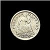 Image 1 : NEARLY UNCIRCULATED 1854 Seated Liberty Half Dime