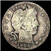 Image 1 : NICELY CIRCULATED 1905 Barber Silver Quarter