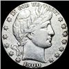 Image 1 : CLOSELY UNCIRCULATED 1900-S Silver Barber Half Dollar