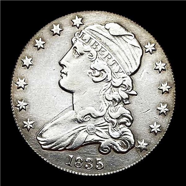 CLOSELY UNCIRCULATED 1835 Capped Bust Silver Quarter