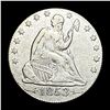 Image 1 : CLOSELY UNCIRCULATED 1853 Arrows Seated Liberty Silver Quarter