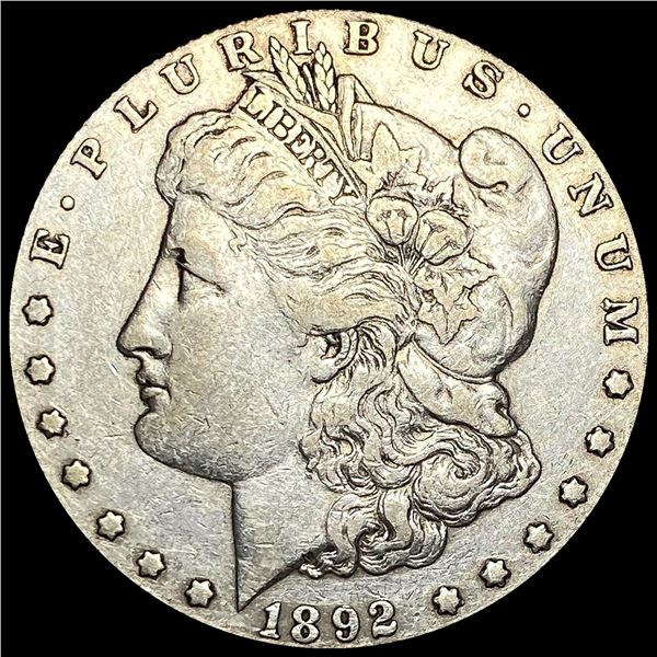 CLOSELY UNCIRCULATED 1892-S Silver Morgan Dollar