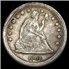 LIGHTLY CIRCULATED 1862 Seated Liberty Silver Quarter
