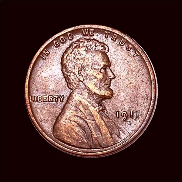 CLOSELY UNCIRCULATED 1911-D Lincoln Wheat Cent