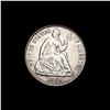 Image 1 : UNCIRCULATED 1860 Seated Liberty Silver Half Dime