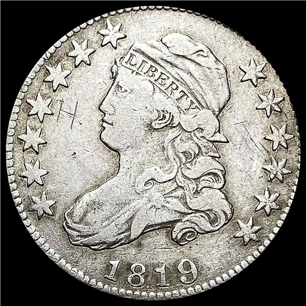 NEARLY UNCIRCULATED 1819 Capped Bust Quarter