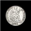 Image 1 : CLOSELY UNCIRCULATED 1891-S Silver Seated Liberty Dime