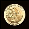 Image 1 : UNCIRCULATED 1979 14kt Gold Apollo 11 Commemorative Medal