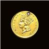 Image 1 : HIGH GRADE This is a modified U.S. gold dollar coin likely from the Indian Princess Head series with