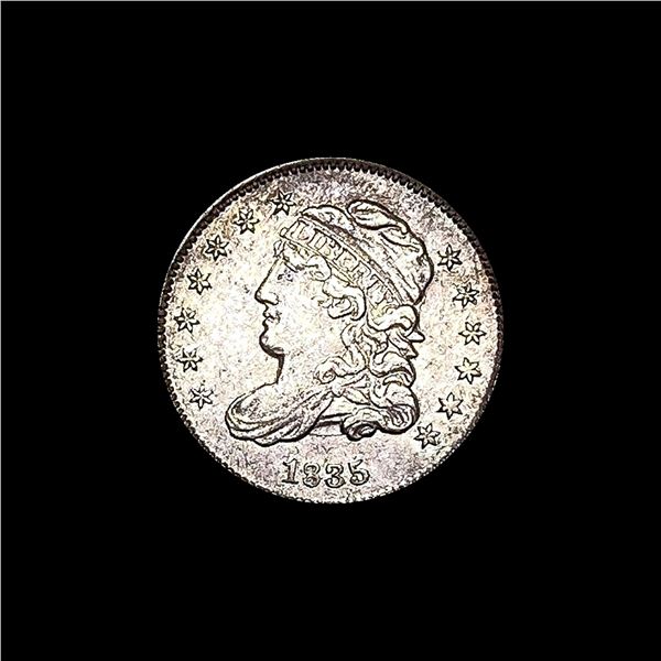 CLOSELY UNCIRCULATED 1835 Capped Bust Silver Half Dime