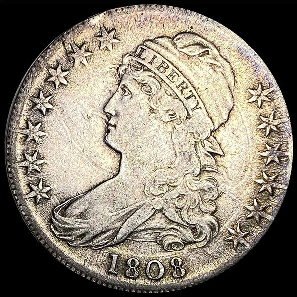 LIGHTLY CIRCULATED 1808 Capped Bust Half Dollar