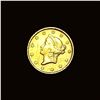 Image 1 : CLOSELY UNCIRCULATED 1851 Gold $1 Liberty Head