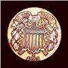 CHOICE AU 1865 Copper Two-Cent Piece
