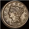 LIGHTLY CIRCULATED 1857 Braided Hair Large Cent