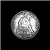 Image 1 : CLOSELY UNCIRCULATED 1858 Seated Liberty Silver Half Dime