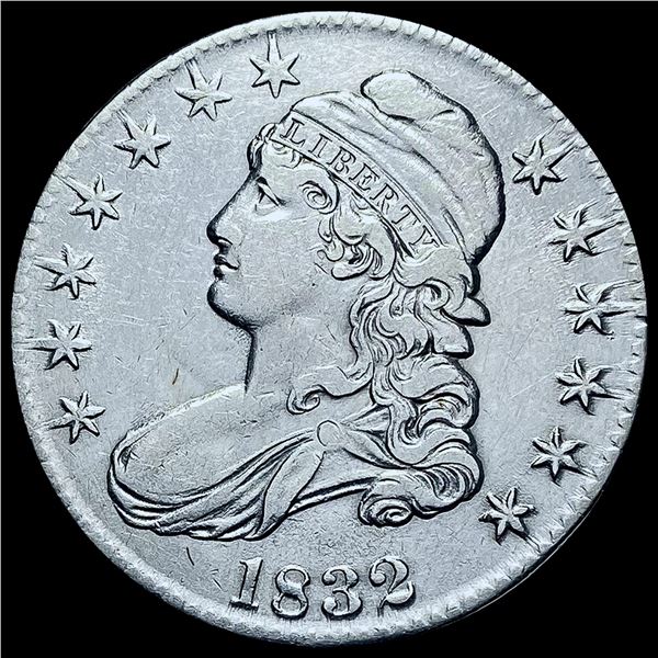 CHOICE AU 1832 Silver Capped Bust Half Dollar