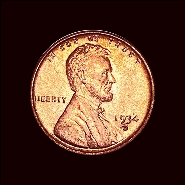 UNCIRCULATED 1934-D Lincoln Wheat Cent