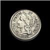 Image 1 : CLOSELY UNCIRCULATED 1889 Nickel Three-Cent Piece